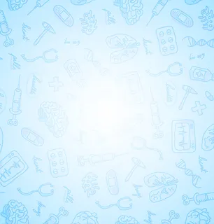 医疗器具图标蓝色背景