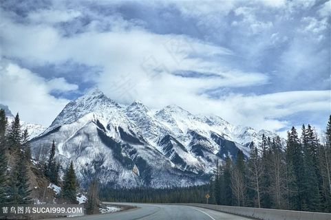 唯美雪山景色高清