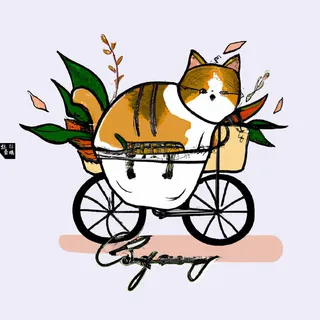 宠物猫 彩色 手绘 插图背景