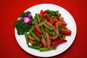  杭椒牛柳 