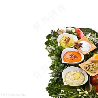 鲜美的蔬菜创意广告高清图片