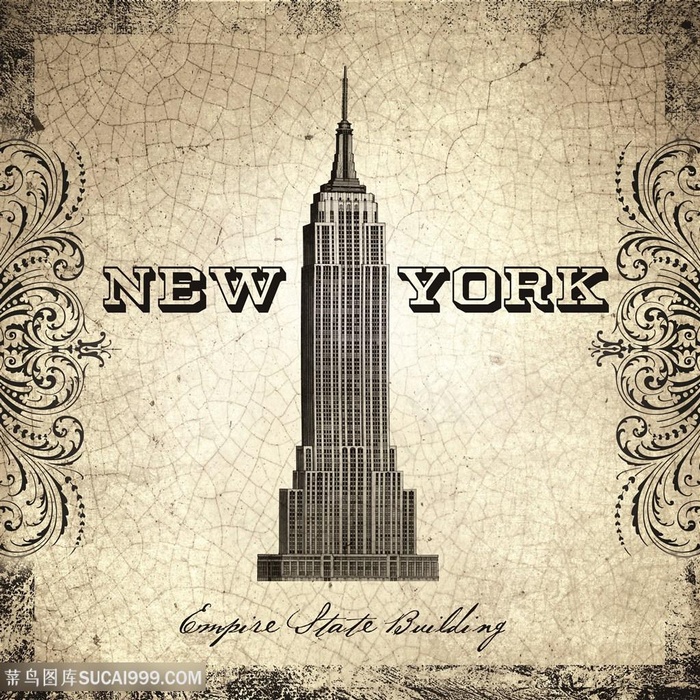 唯美建筑高楼艺术挂画