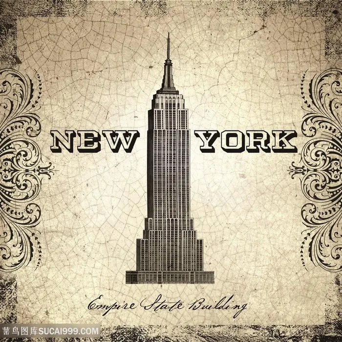 唯美建筑高楼艺术挂画