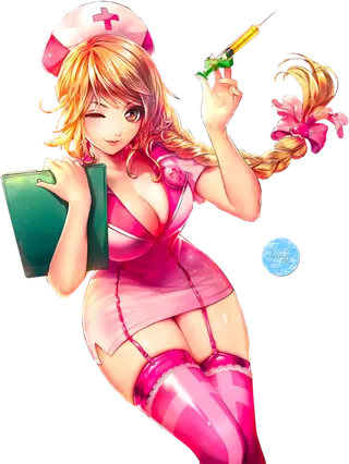 护士女孩素材卡通