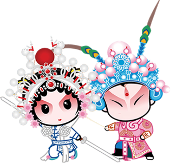 卡通京剧戏剧人物脸谱插画PNG图片 国潮中国风Q版戏剧人物PS素材 卡通京剧戏剧人物脸谱插画PNG图片 国潮中国风Q版戏剧人物PS素材