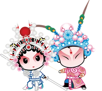 卡通京剧戏剧人物脸谱插画PNG图片 国潮中国风Q版戏剧人物PS素材 卡通京剧戏剧人物脸谱插画PNG图片 国潮中国风Q版戏剧人物PS素材