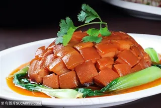 家乡红烧肉中华美食摄影图