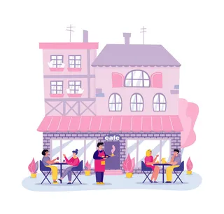 扁平化人物场景办公互联网等距ai矢量设计网页海报UI素材插画