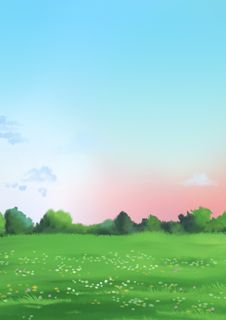 蓝天草地风景背景