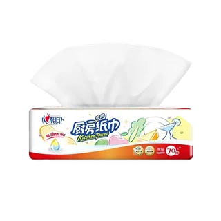 [m]心相印70抽塑装无印花厨房纸巾单包装 ／单包（7d-5)超市商品白底图免抠实物摄影png格式图片透明底