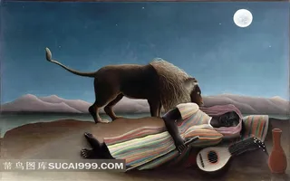 沉睡的吉普赛人 世界名画