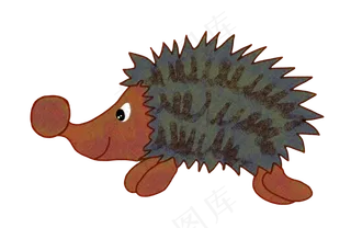 免抠卡通刺猬
