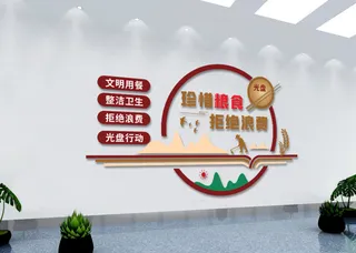 校园文化墙食堂文化墙