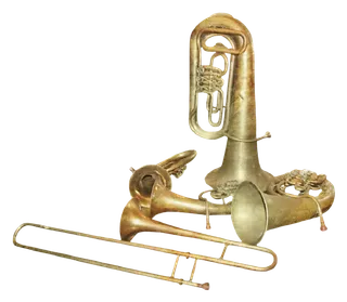 复古乐器乐谱英文字贴纸免抠图素材