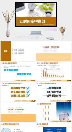 时间管理培训课程PPT课件预览图