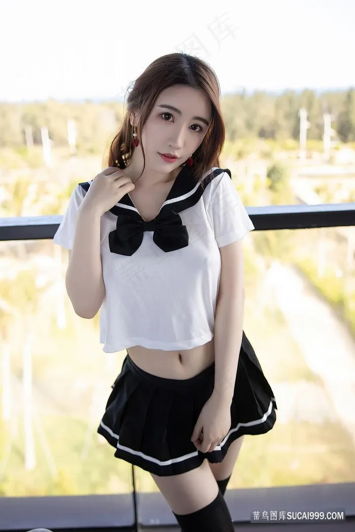 4K高清JK制服美女绯月樱性感超短裙美女写真图片