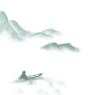 中国风山水祥云PNG免扣素材