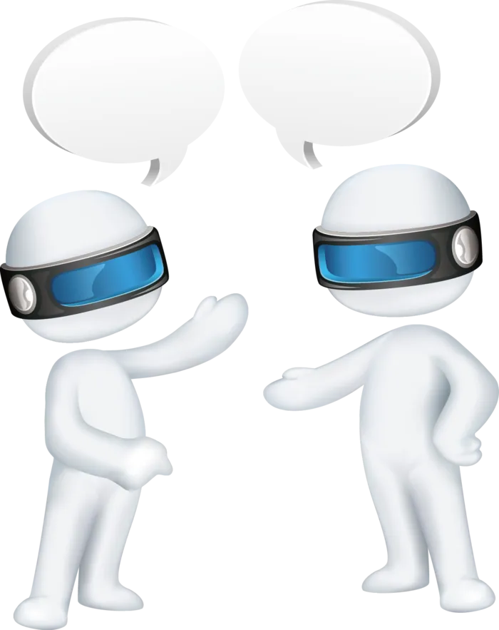 多行业戴眼镜科技感3D小人 免抠