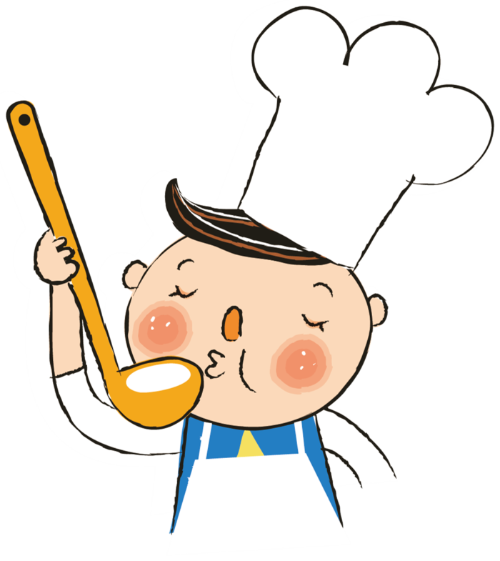 汤勺 喝汤 卡通 人物