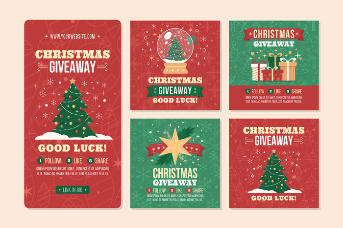 圣诞海报矢量素材