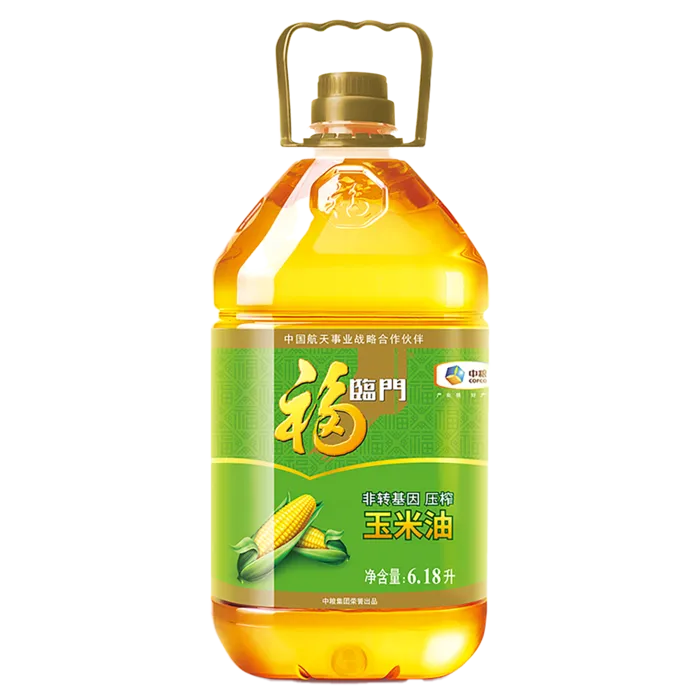 中粮福临门大豆油6.18升超市商品白底图免抠实物摄影png格式图片透明底