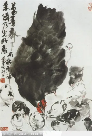 母子鸡图