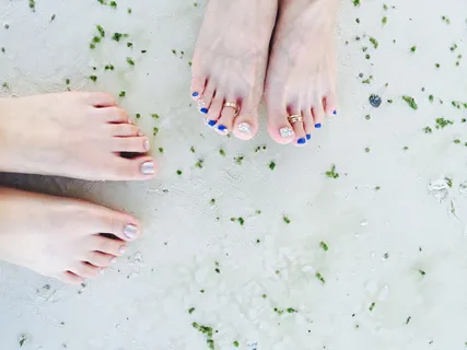 脚趾甲水晶美甲图片