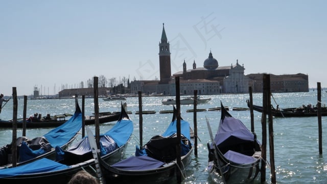 威尼斯, 贡多拉, 船夫, 意大利, 水, 旅游, 旅行