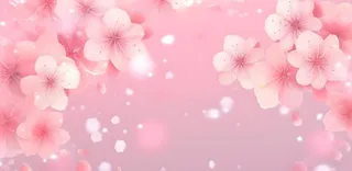 花朵粉色蝴蝶花瓣海报素材背景