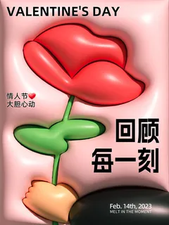 电商情人节海报