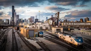 美国伊利诺伊州城市风景高清摄影素材图片