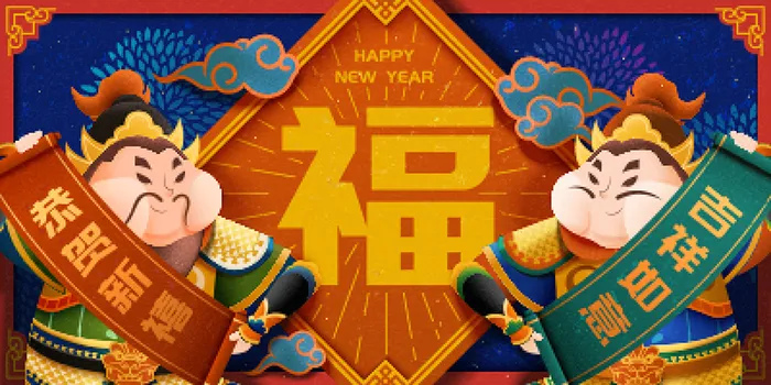 新年素材新年插画素材新年快乐贺新年eps,ai矢量模版下载