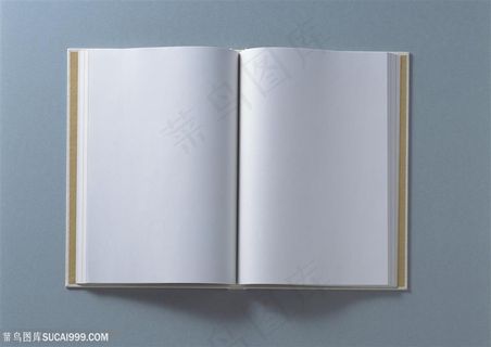 纸张特写-俯视一本打开的本子