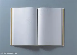 纸张特写-俯视一本打开的本子