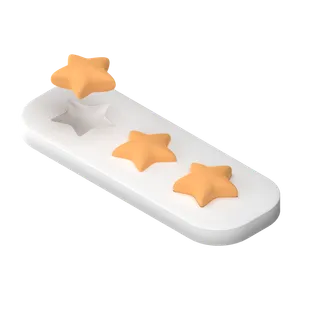 星星简约3D数据png图标素材