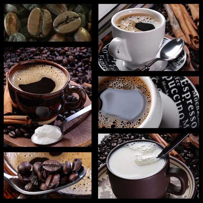 咖啡与牛奶的美味结合