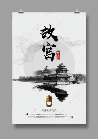 国潮海报 故宫印象 文化旅游 中国风
