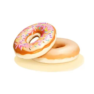 甜甜圈甜品免抠