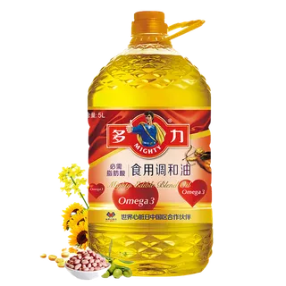 多力食用调和油5升超市商品白底图免抠实物摄影png格式图片透明底