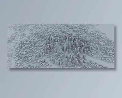 大场景城市白模