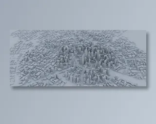 大场景城市白模