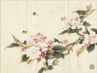 临余致贞西府海棠