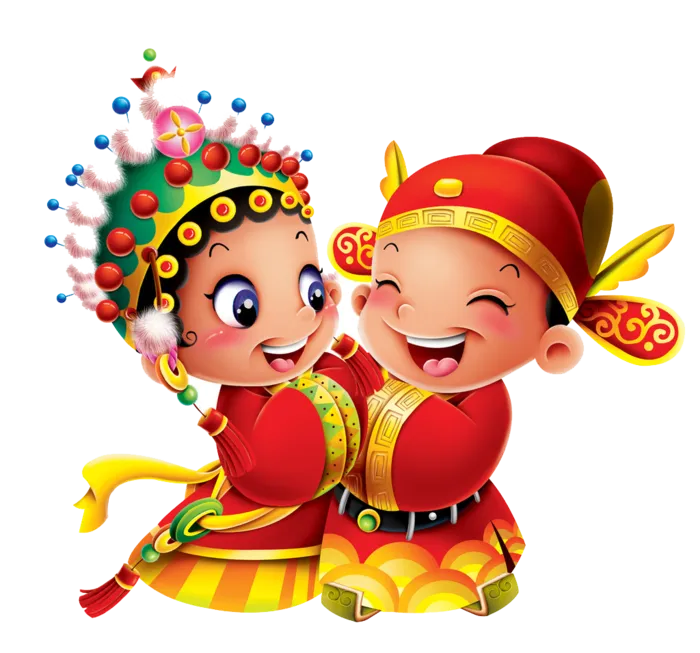 卡通京剧戏剧人物脸谱插画PNG图片 国潮中国风Q版戏剧人物PS素材
