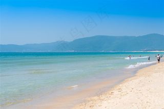 蓝天大海摄影图片