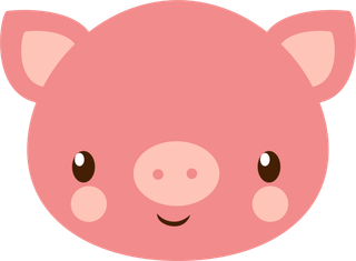 卡通动画动画小动物小猪免扣PNG手绘插画图片素材 (79)