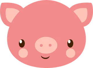 卡通动画动画小动物小猪免扣PNG手绘插画图片素材 (79)
