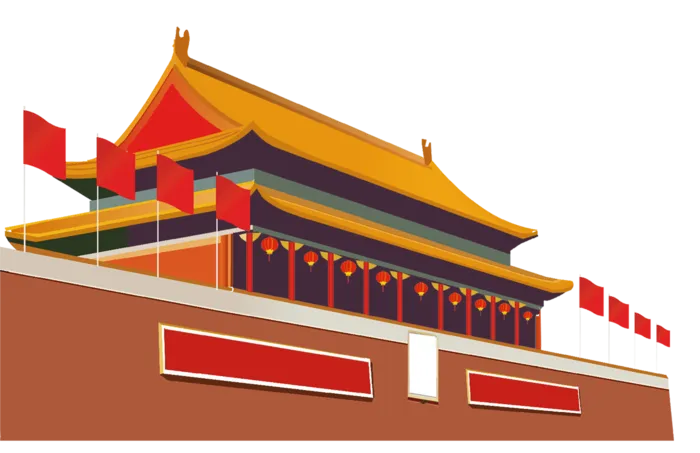 *建军节建党国庆节党建元素图片 卡通手绘PNG透明免扣PS素材
