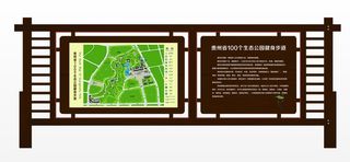 木质导航图导视牌