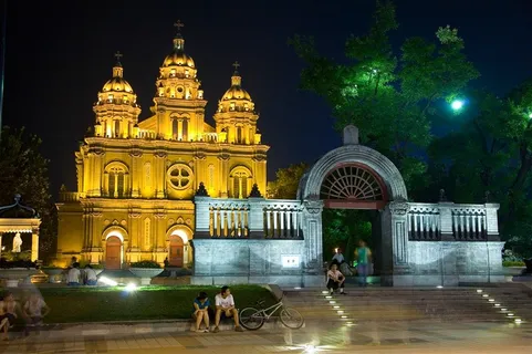 王府井教堂美丽北京