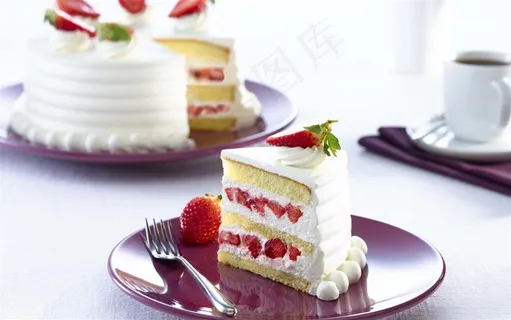 美食系列草莓与甜点蛋糕图 美食系列草莓与甜点蛋糕图